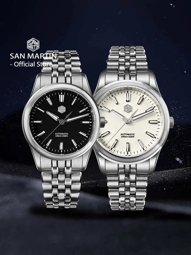 San Martin 36mm 39mm Gada Classic Simple Enamel Dial Miyota 90S5 Original Design Dress Men Automatic Mechanical Watch SN0144