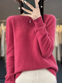 Crew Neck Winter Knit Sweater