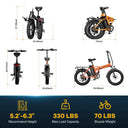 Compact Foldable Fat Tire E Bike