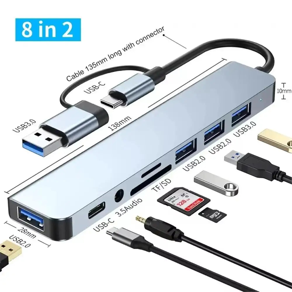 Usb C Hub Aluminum Adapter — product view 3