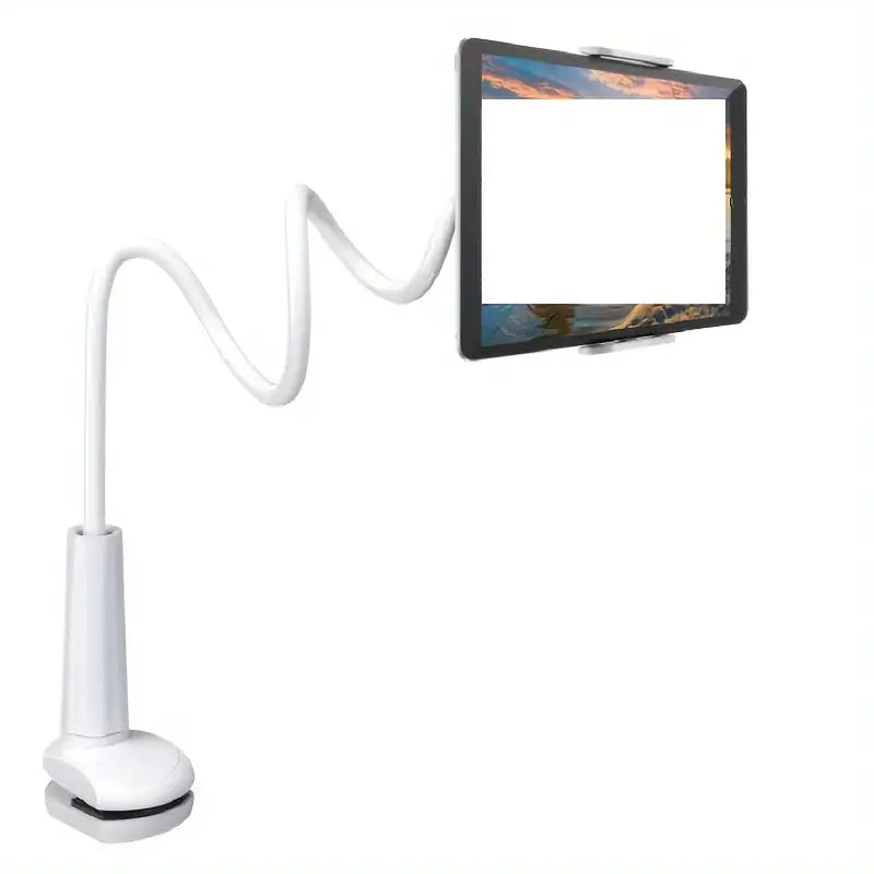 360 Degree Rotating Tablet Phone Holder Spiral Base, Suitable for Beds, Headboards, Desks, Long Arm Phone Tablet Holder