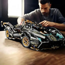 V12 Race Car Building Blocks - Green Micro Toy