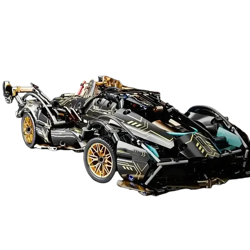 Race Car Building Blocks - Green Micro Toy - Cp1082 product image
