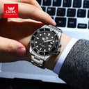 Mens Steel Watch Quartz Calendar