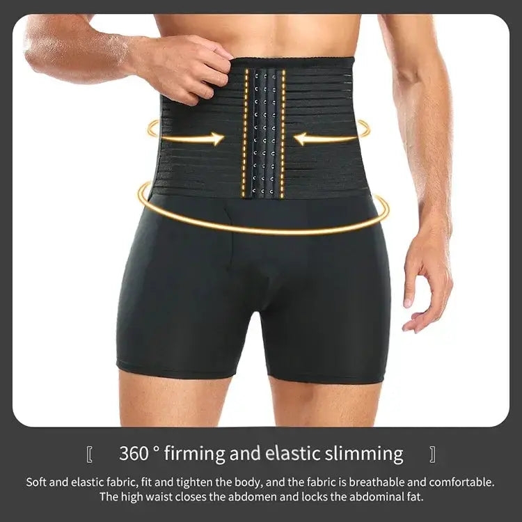 Men Shapewear Control Pants Fitness Waist Trainer Corset