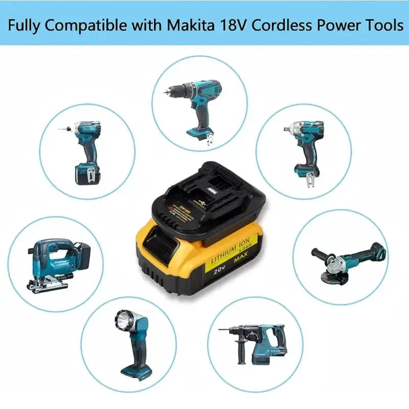 Dewalt To Makita Power Tool Adapter DM18M Converter