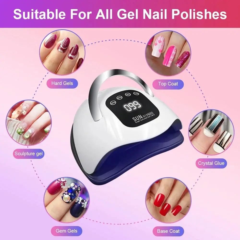 X19 Max UV LED Nail Dryer For Gel Polish Professional