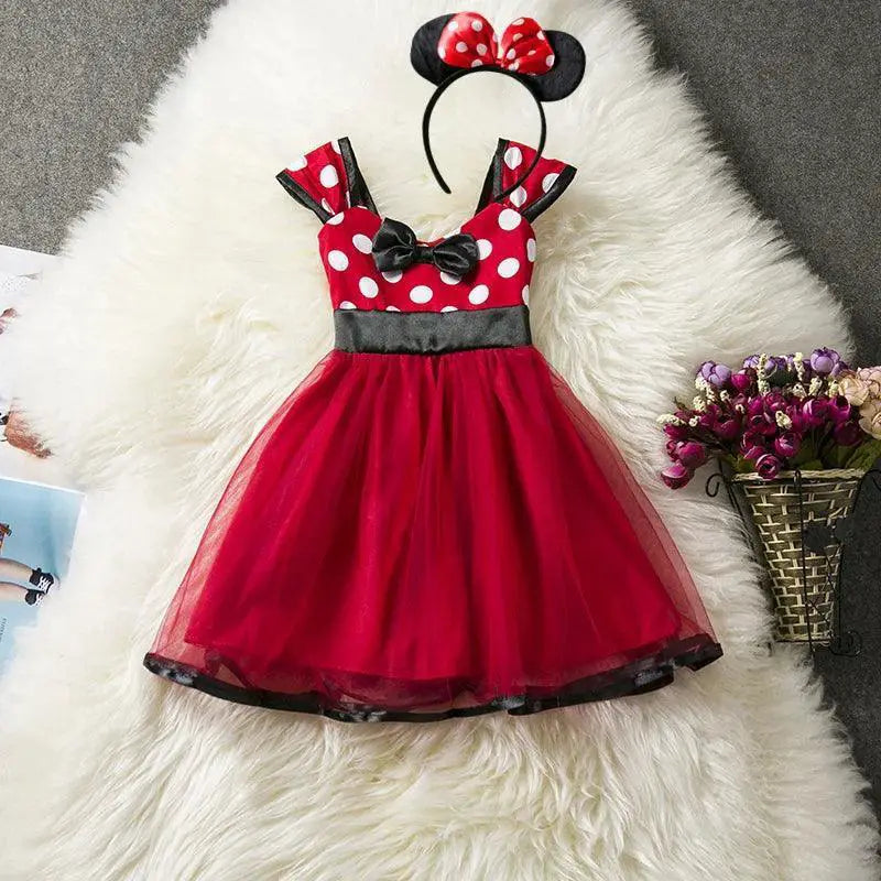 Charming Polka Dot Baby Princess Dress Halloween Christmas