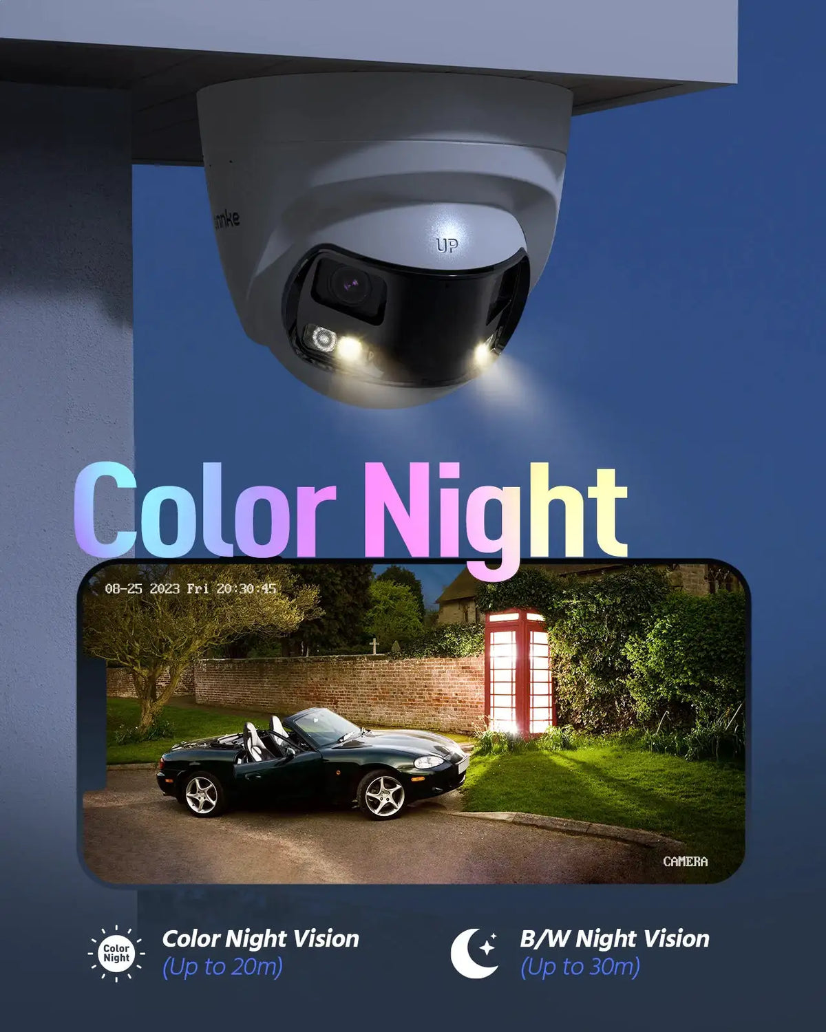 ANNKE Smart Home 180° 8MP/6MP DUO POE Dual Lens Wide View Outdoor Video POE Camera,4K AI Human Detect,8MP Security CCTV Camera