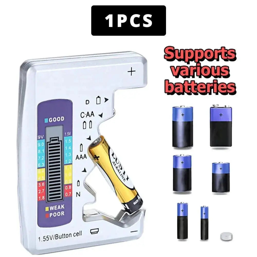 Digital Battery Tester With LCD Display Capacity Check Tool