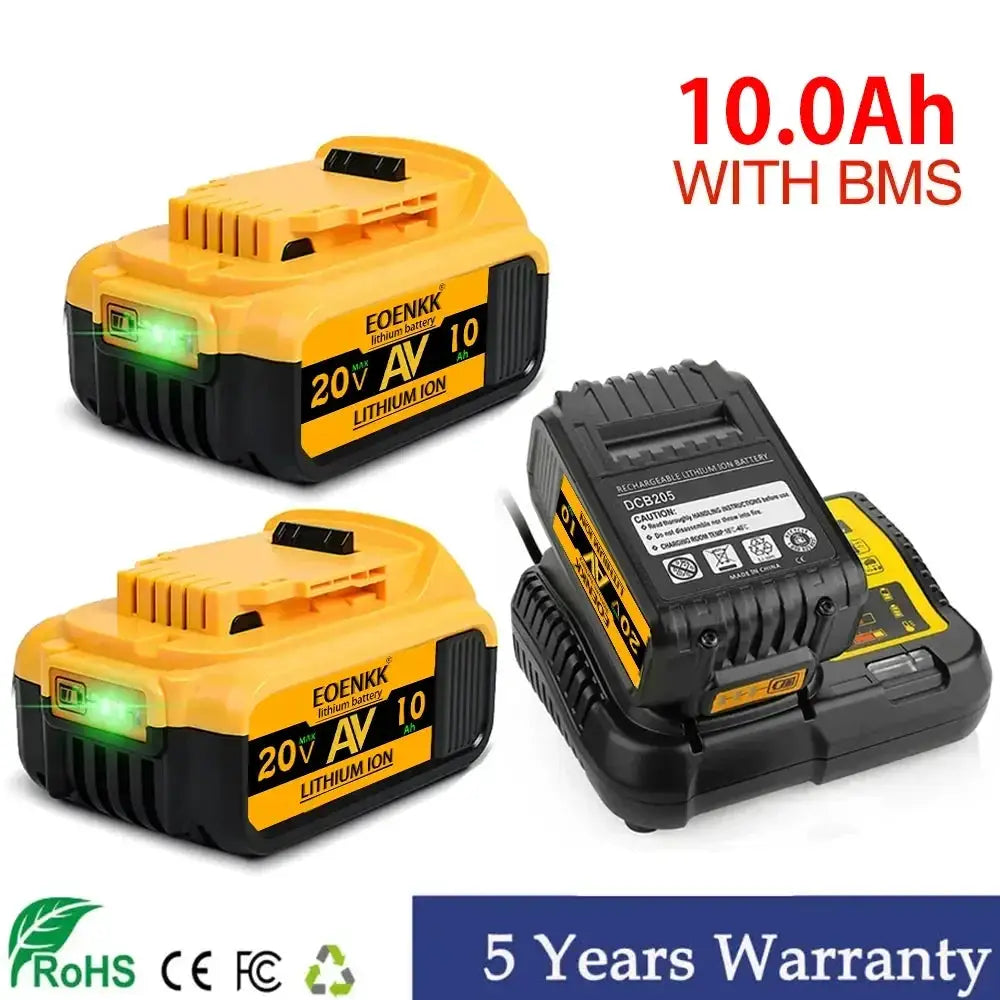 20V Lithium Replacement Battery For 18V Tools 10Ah 15Ah