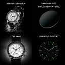 Cadisen Mens Quartz Watch Canvas Strap