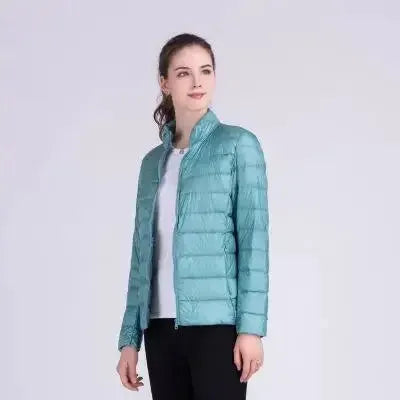 Women Ultra Light Down Jacket Autumn Winter Slim Coat