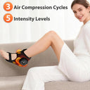 Electric Foot Ankle Airbag Massager Heating Foot Compression Vibration Massage Wrap Protection Support Brace Belt