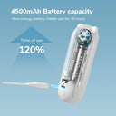 JISULIFE 3-in-1 Handheld Fan with Power Bank & Light