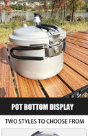 Pressure Cooker Compact Outdoor with Folding Handle 2.2L
