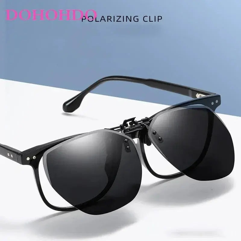 Polarized Clip On Sunglasses Unisex Vintage Style Retro