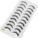 Glamorous Handmade 3D Mink Crisscross Eyelashes 10 Pairs