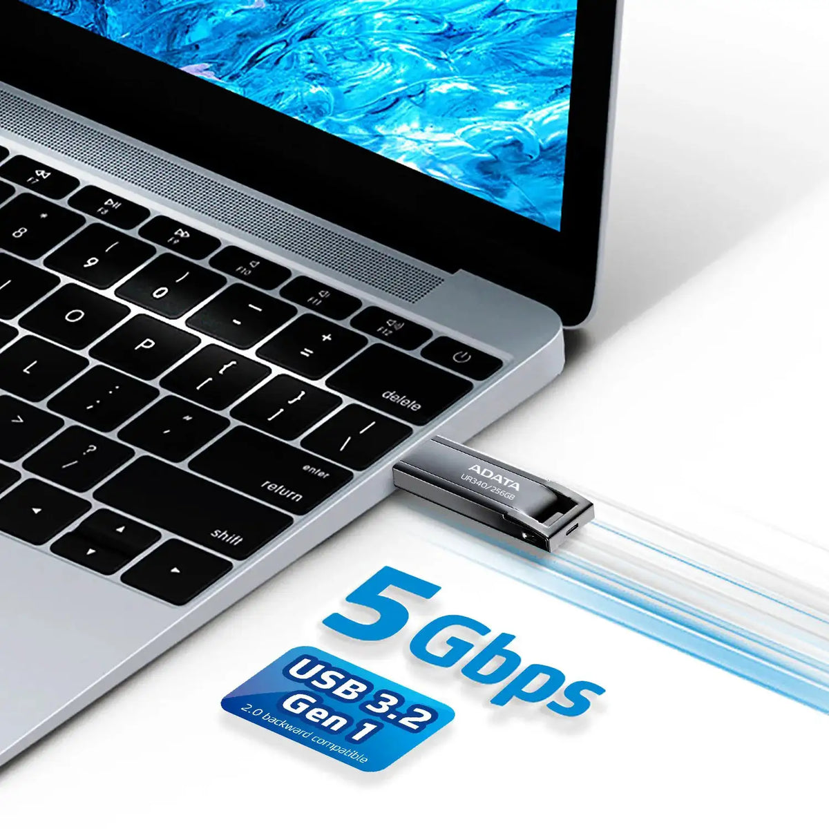 ADATA USB Flash Drive UR350 Brand New 100% Original Universal Serial Bus USB3.2 Memory Stick 256GB 128GB 64GB 32GB High Disk