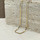 Minimalist Unisex Snake Chain Choker Necklace Gold Jewelry