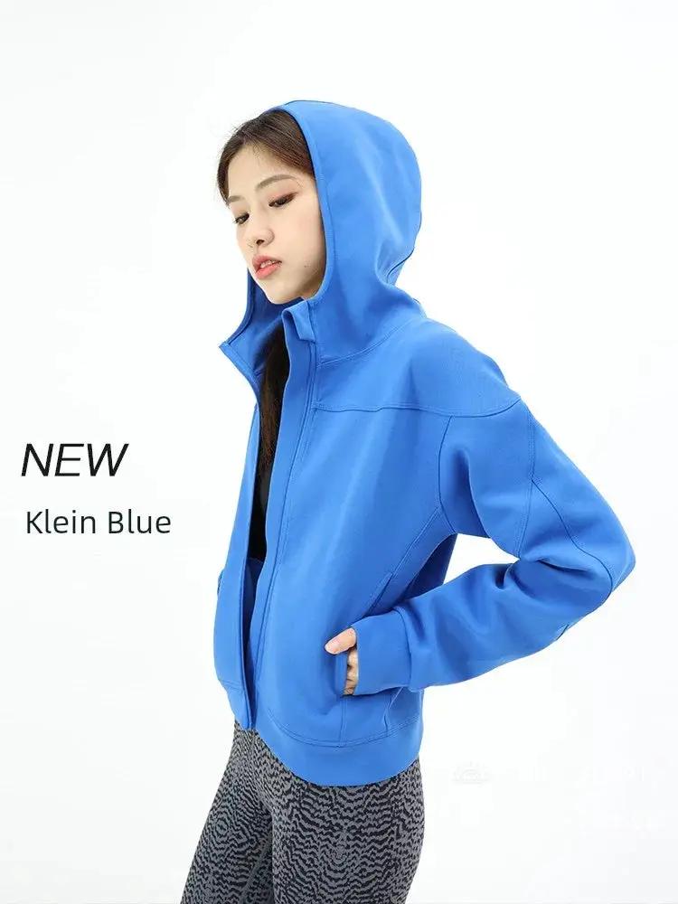 Yoyoplus Slim Loose Long Sleeve Hooded Jacket For Women