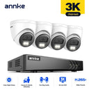 ANNKE 8CH 3K CCTV System Outdoor 3K Lite Video DVR 4/8pcs 2-Way Audio Wired Security Cam Day/Night Video Surveillance System