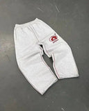Embroidered Baggy Sweatpants for Women