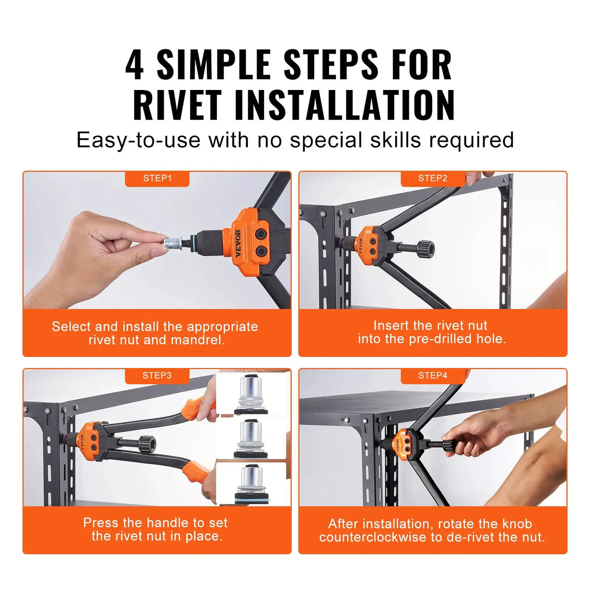 Heavy Duty Inch Rivet Nut Tool — product image 5