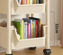 Space Saving Trolley Bookshelf For Home