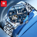 Olevs Mens Automatic Skeleton Watch