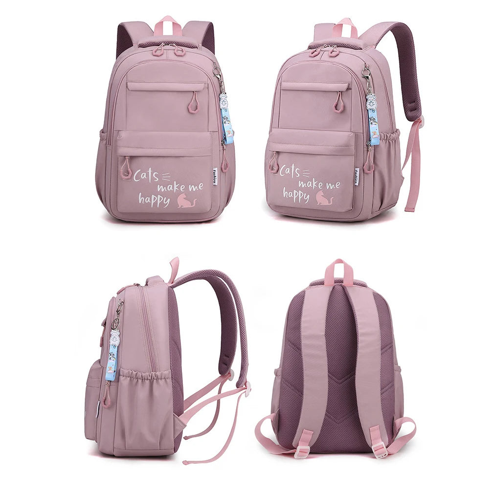 Ergonomic Nylon School Travel Backpack