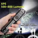 4 Lighting Mode Strong LED Flashlights Telescopic Zoom Torch