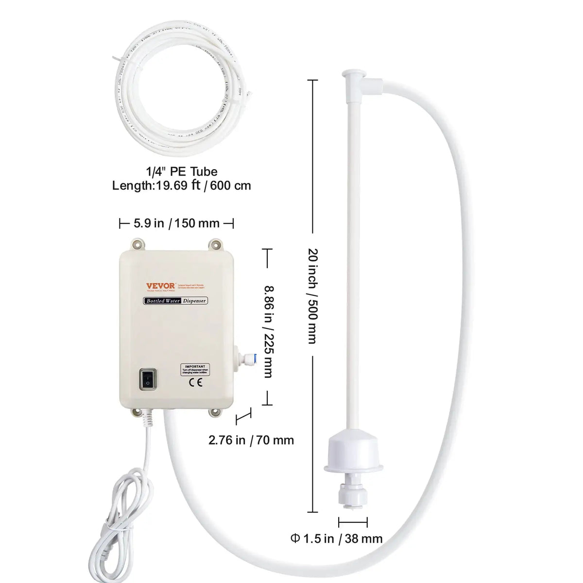 SucceBuy Gallon Bottled Water Dispenser Pump System Automatic — product view 7