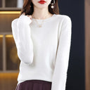 Crew Neck Wool Knit Sweater