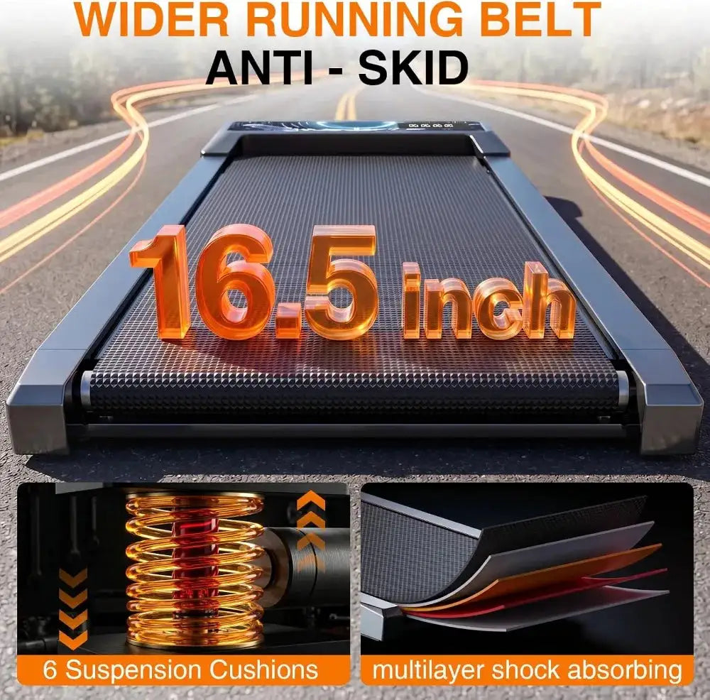Walking With Incline Pad And Handle Bar, 2.5HP Low Noise Treadmill, 270lbs Capacity