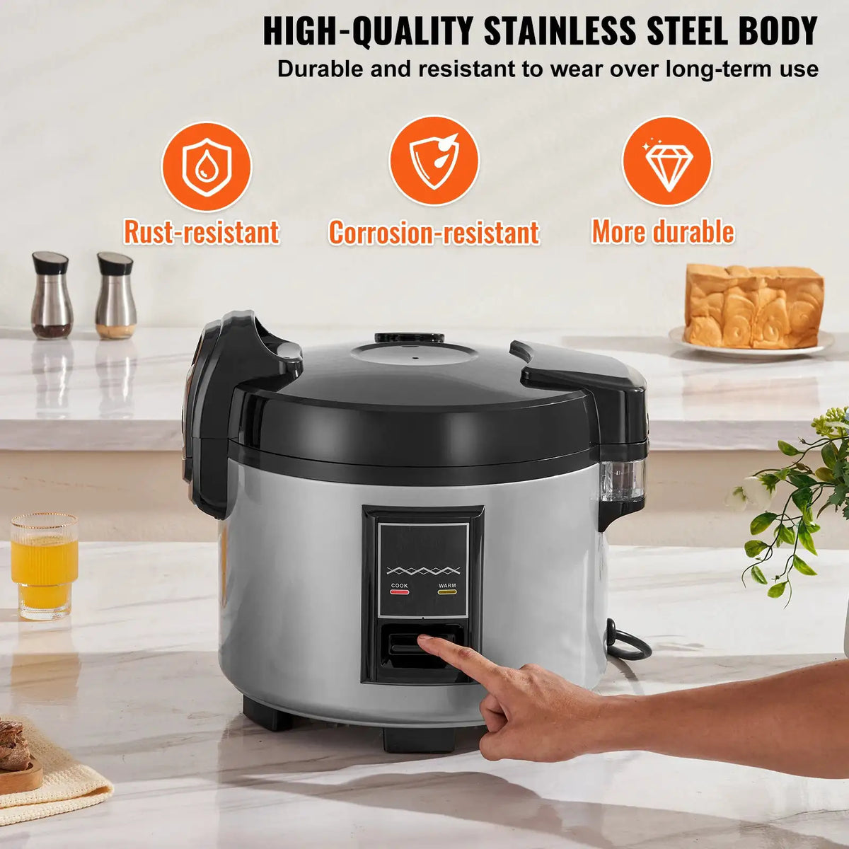 SucceBuy Commercial Rice Cooker Cup Capacity Rice Cooker L — product view 2