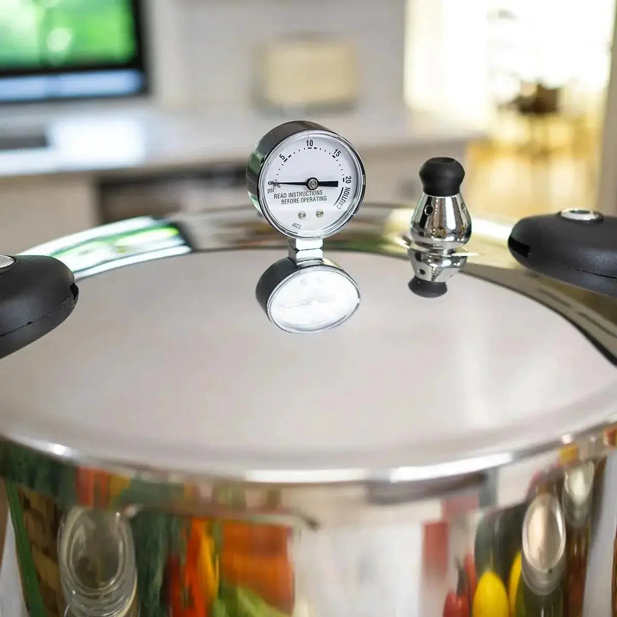 22 Quart Pressure Canner With Built In Gauge Safe Canning