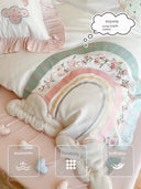 Princess Style Bed Four-Piece Set Pure Cotton Pink Dream
