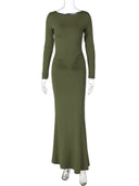 Event-Ready Draped Maxi Dress for Women
