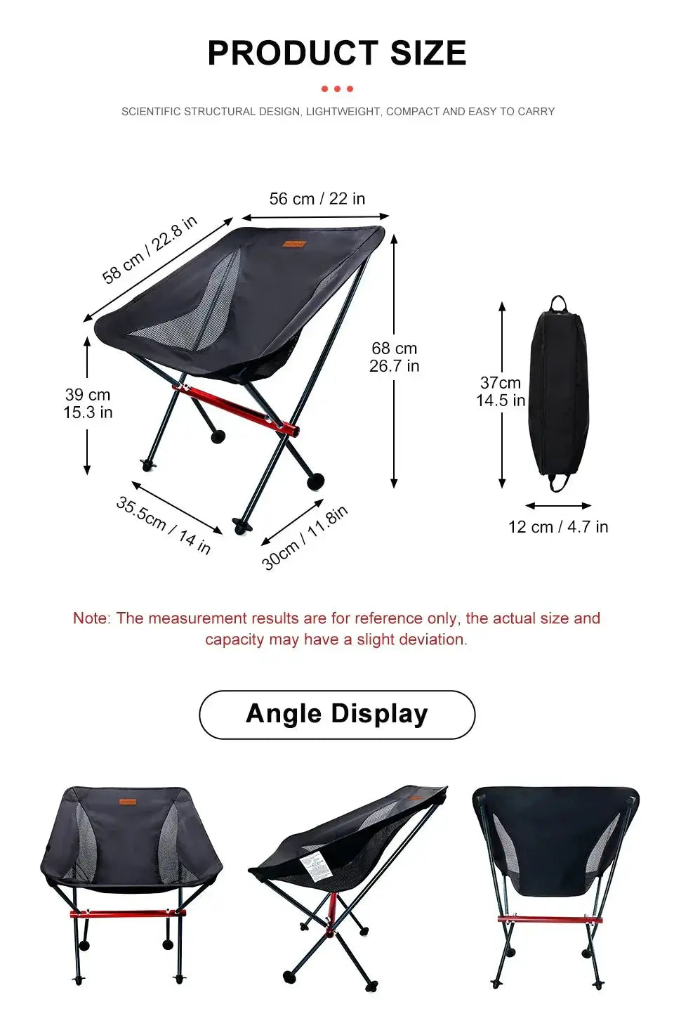 Ultralight Folding Chair for Campers — product view 19