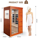 Compact Infrared Sauna: for One with Bluetooth Speakers