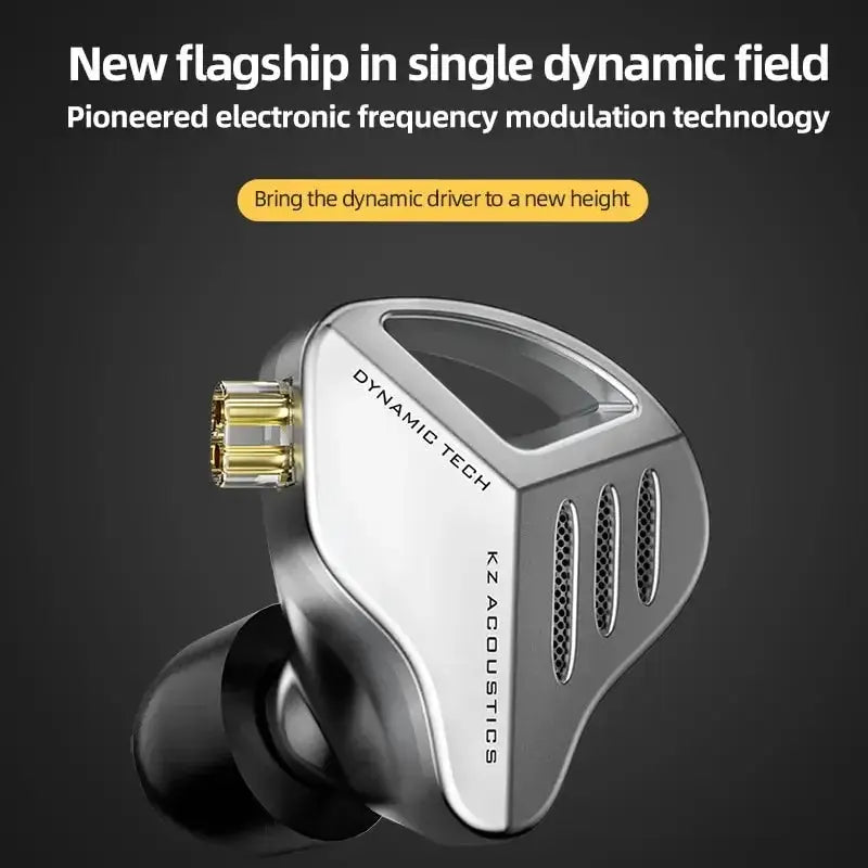 KZ ZVX Earphones Dynamic HiFi Bass In Ear Monitor Earbuds