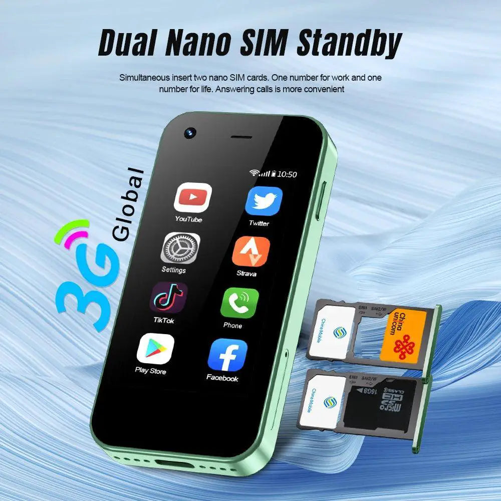 Mini Android Phone 2.5 Inch 3G Dual SIM