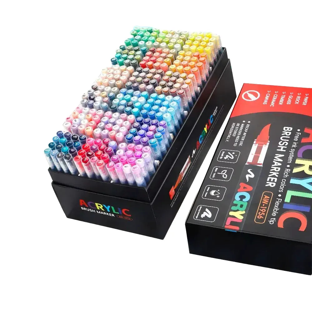 Waterproof Paint Markers Brush Tip — product view 1