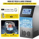 VEVOR 40KG 50KG 60KG 68KG 24H Commercial Ice Maker Machine