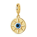 Charm Bead Pendent Silver Gold