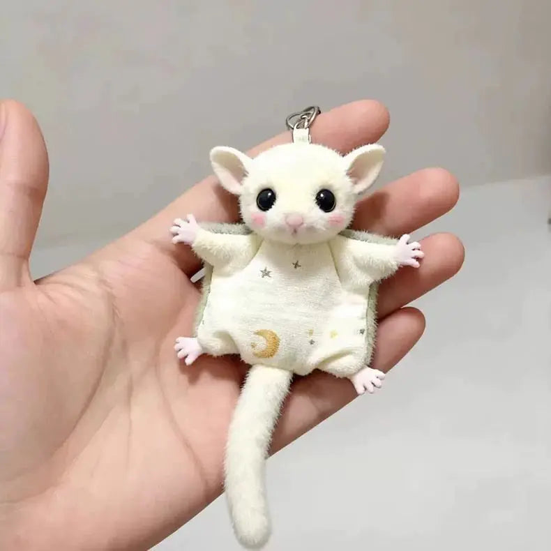 Flying Squirrel Plush Keychain Toy
