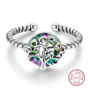 Adjustable Ring Sterling Silver Mermaid
