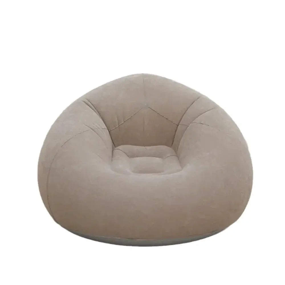 Inflatable Flocking Sofa Single Lazy Chair for Outdoors