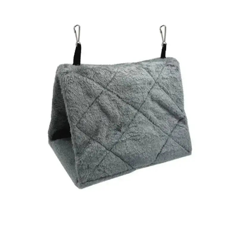 Cozy Velvet Bird Hammock Soft Plush Tent Bed For Cage